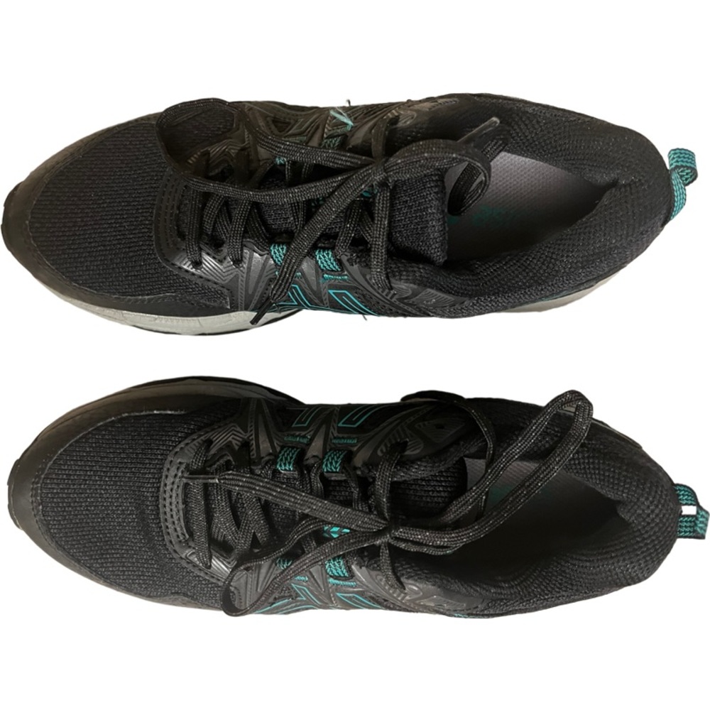 Asics Gel-Venture 8 Black and Teal Athletic Shoes - Picture 5 of 10